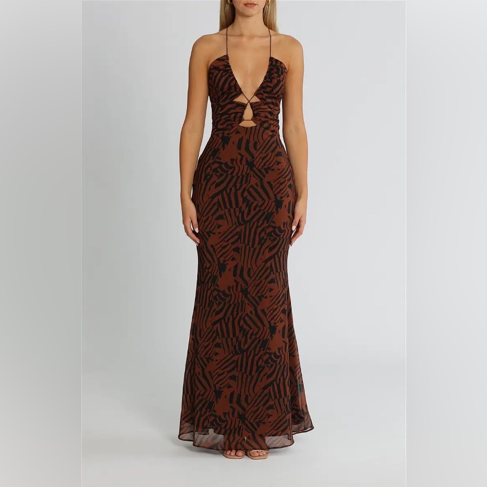 NWT Misha Lynette Dress in Mosaic Zebra size 2